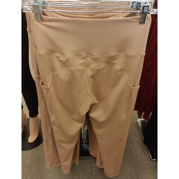 CM Fashion Womens Skin Color Leggings, With Pockets - Picture 6 of 9